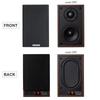SOUNDWARRIOR Broadband Passive Radiator Equipped with 2WAY Speaker Wooden Small Bookshelf Speaker Droncone SW-SP1