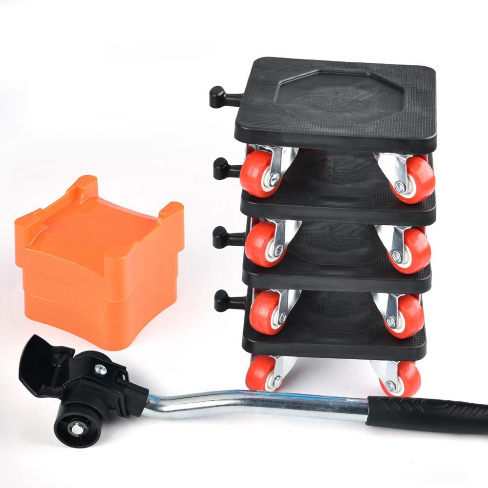 Heavy Duty Furniture Lifter Transport Tool Furniture Mover Set 4 Move Roller 1 Wheel Bar for Lifting Moving Furniture Helper