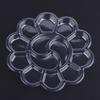 10 Pcs Disposable Gouache Oil Painting Palette Plum Blossom Shape Painting Art Palette Washable Watercolor Paint Palette