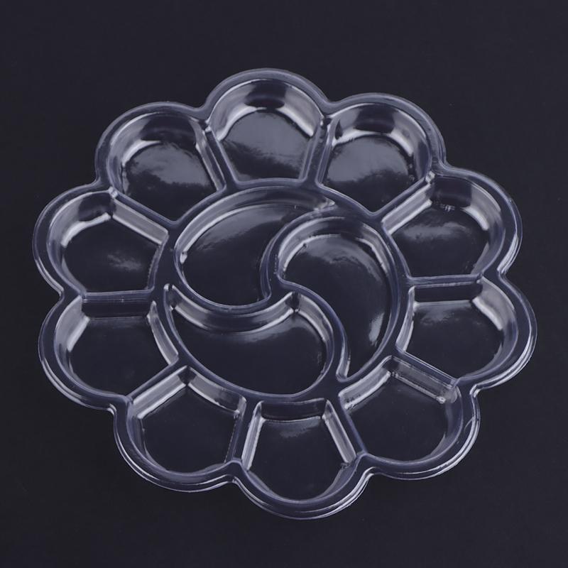 10 Pcs Disposable Gouache Oil Painting Palette Plum Blossom Shape Painting Art Palette Washable Watercolor Paint Palette