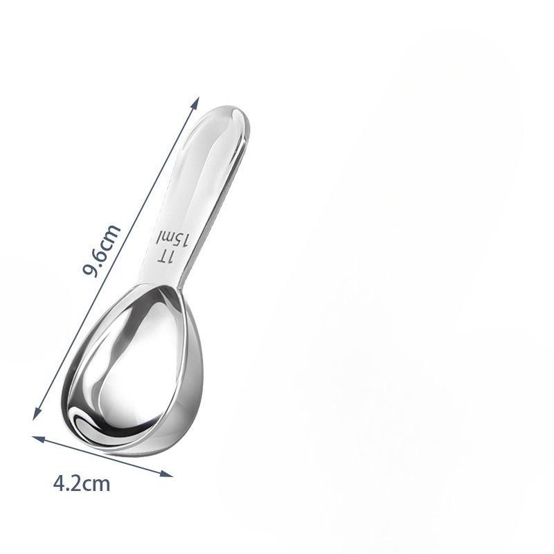 

1pc Coffee Measuring Spoon Thickened Food Seasoning Spoon Graduated Milk Powder Tea Leaves Scoop Baking Kitchen Utensil