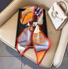 Art French Polka Dot Long Silk Scarf Femininity Versatile High Sense Spring and Autumn New with Shirt Scarf Belt