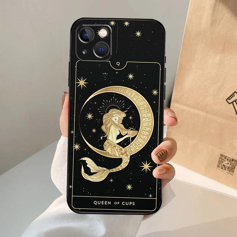 Astrology Tarot Cards Case For iPhone 16 15 14 13 12 11 Pro Max XS XR X Plus 12 13 Mini Bumper Back Cover