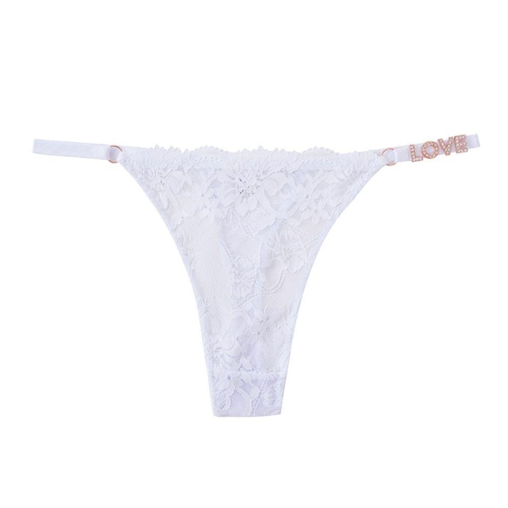 Seamless Women's Mesh Briefs Low Waist Thin Belt Thong Fashion Lace Panties  Lingerie