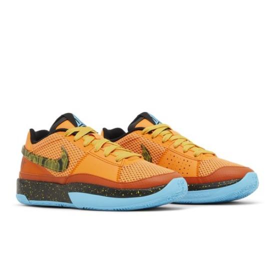 

Nike Ja 1 SE GS Ярко-мандариновый FB8977-800 EU 38.5 чёрный/жёлтый