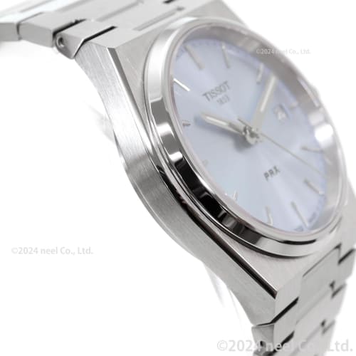 Tissot PRX Men's Watch with Bracelet and Light Blue Dial, Officially Imported, Model T1372101135100