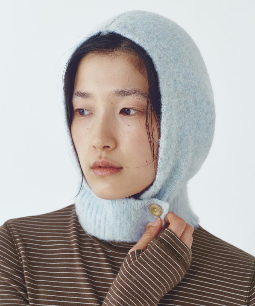 CITTA Wool Blended 2 Button Point Balaclava_Cta939(Sky Blue)