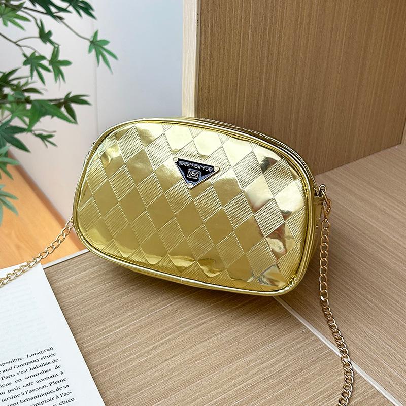 

Трендовая крутая лазерная маленькая квадратная сумка мини мессенджер сумка для мобильного телефона персонализированная универсальная бриллиантовая серебристая и желтая плечевая цепочка женская сумка жёлтый