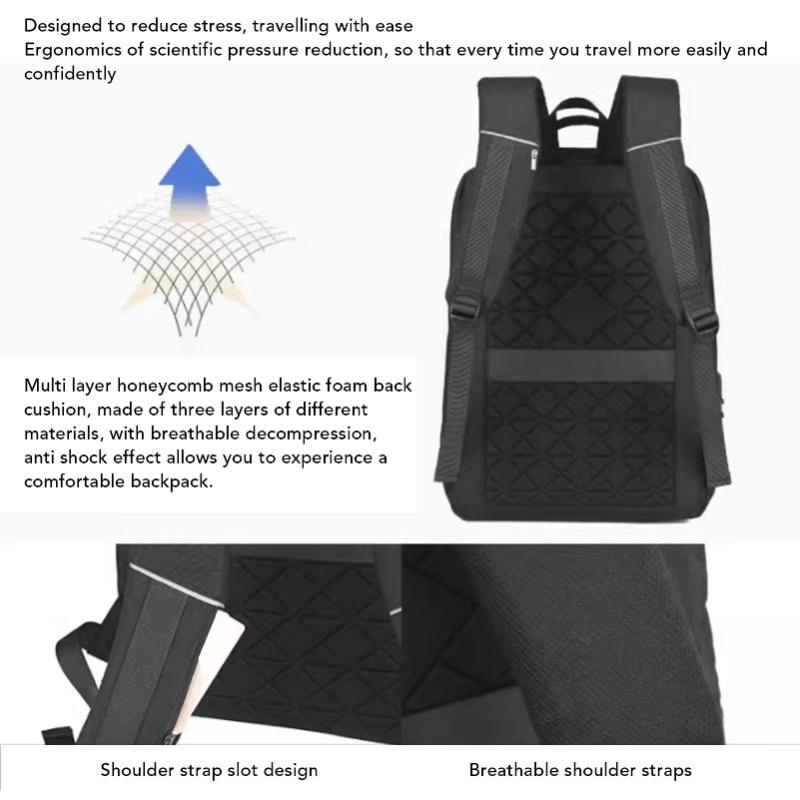 Satellite Backpack Water Resistant Protective Breathable Travel Case with USB Charging Port for Mini Dish Power Supply Cables Pi