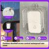 1 Set Wireless Door Bell Chime Button Protective Cover Outdoor Home Doorbell Waterproof Cover Splash Guard Cover
