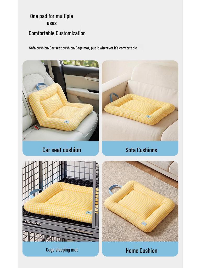 All-Season Pet Mat: Dog Bed, Cat Sofa, & Car Seat for Small/Medium Pets