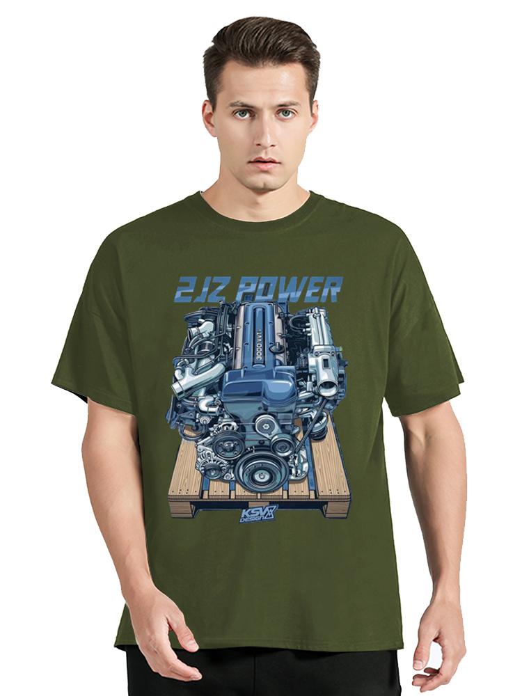 

Japan Car 2JZ Engine Turbo Tuning JDM TShirt Summer Fashion Casual Cotton Graphic TShirt UnisexTops Tees Mens Clothing 4XL
