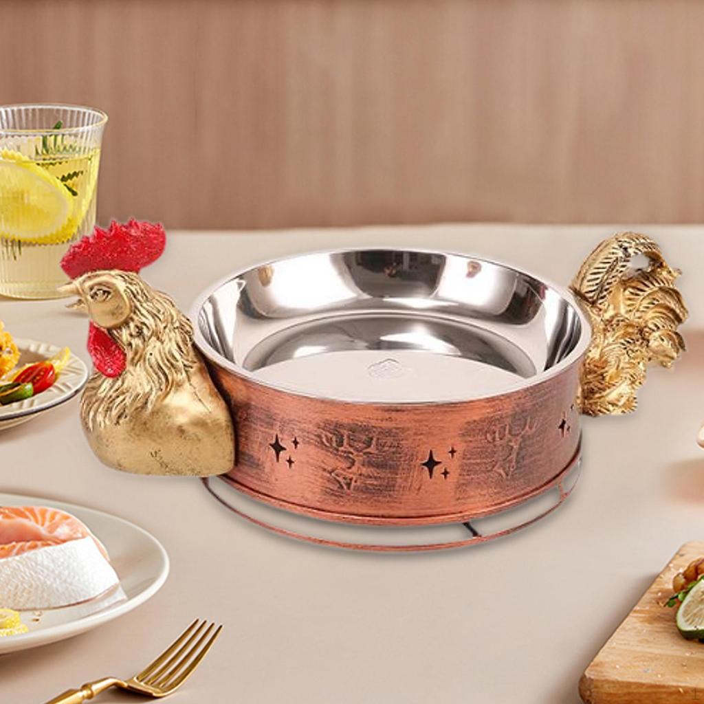 Chicken Dry Pot Buffet Food Warmer Cooking Creative Quick Heating Themed Cookware