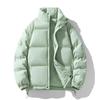 Winter Thickened Loose Cotton-padded Jacket Couple's Solid Color Bread Clothes and Cotton-padded Clothes