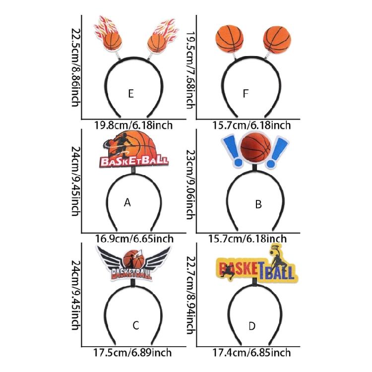 Basketball Championship Hairhoop Sporty Hairband with Nonwoven Fabric Design For Sports and Basketball Enthusiasts