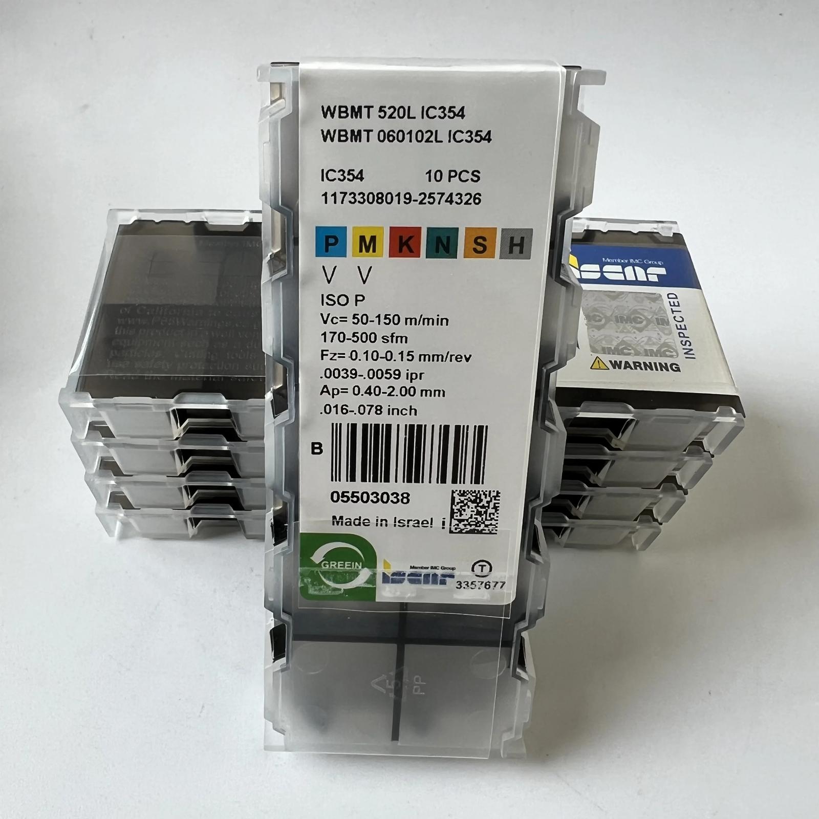 

ISCAR / WBMT060102L IC354 / Industrial indexable Carbide Inserts 10 Pcs