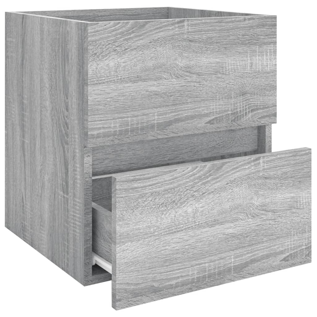 Bathroom Vanity Unit in Grey Sonoma 41 x 38.5 x 45 cm Particleboard