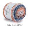 Pure Cotton Rainbow Crochet Thread Ten-Quarter Cake Weaving Yarn Long Gradient Dyeing for Crafting