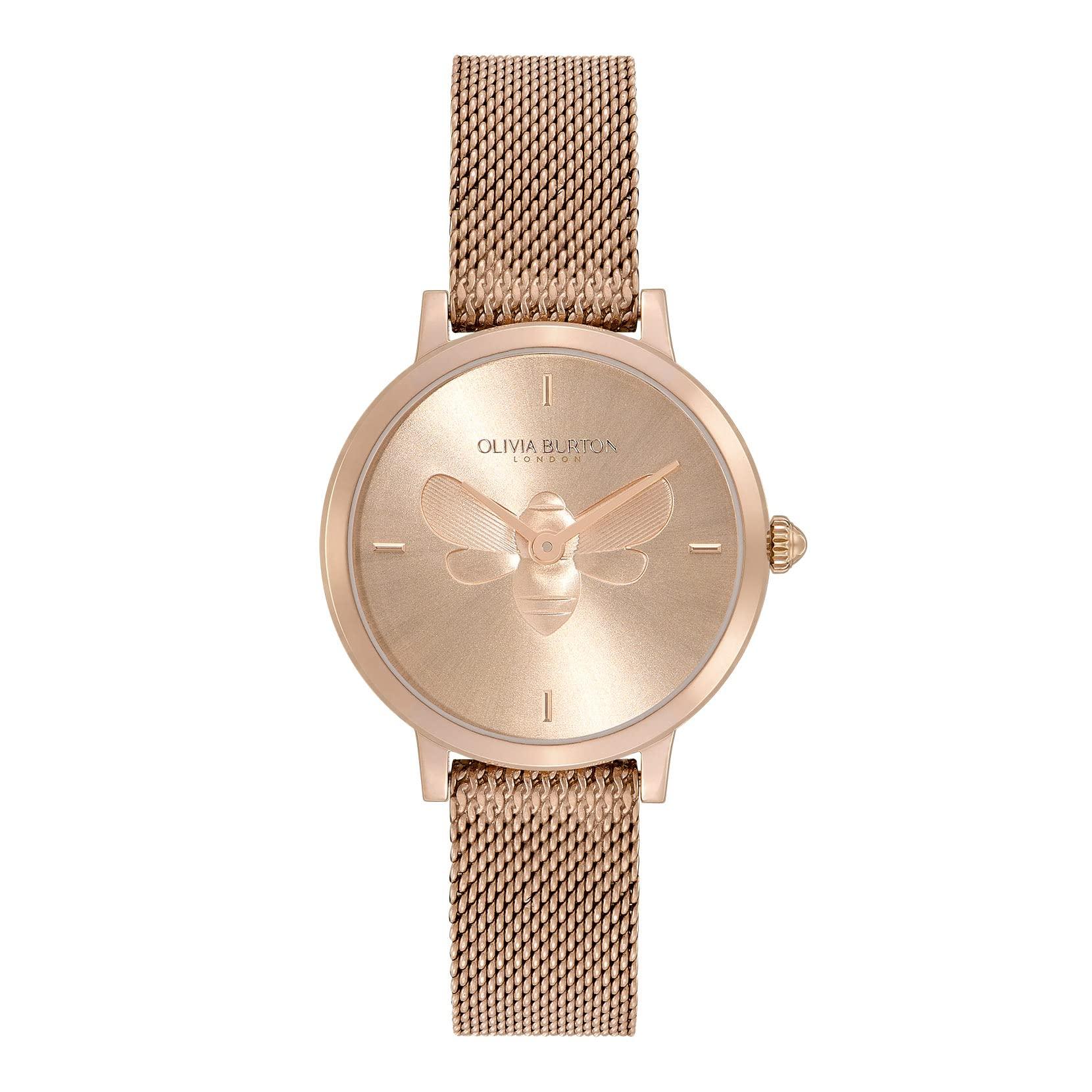 

Авторизованный дилер Olivia Burton Watch Ladies ob24000020 Signature 28mm Bee Ultra Slim Carnation Gold Mesh Watch Watch [OLIVIA BURTON]