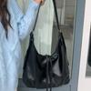 Solid Color Tote Bag Large Capacity Ladies Crossbody Bag Trendy Pu Shoulder Bag  Holiday