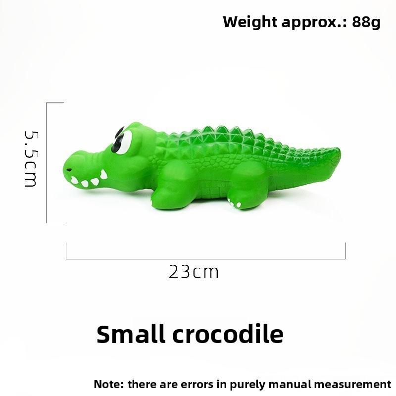 Latex Dog Sound Toy With Chew Resistant Crocodile Design For Active Pets