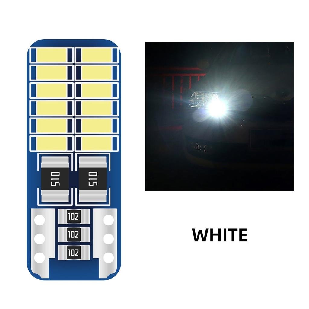 20PCS T10 W5W LED Canbus 3014 24SMD No Error 194 168 T10 LED Car Interior Instrument Light Bulb Lamp 12v Universal White 6000k