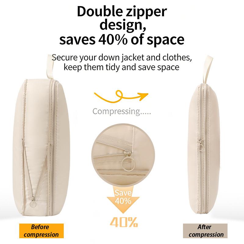 4Pcs Compressive Travel Storage Bags Thick Zipper Storage Bags Travel Accessories Travel Organizer Bags