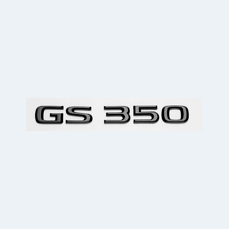 Pour Lexus GS200t GS250 GS300 GS350 GS430 GS460 GS450h HYBRIDE Logo de Coffre Arrière Emblème ABS Noir Brillant Amélioration Rétrofit Lettre