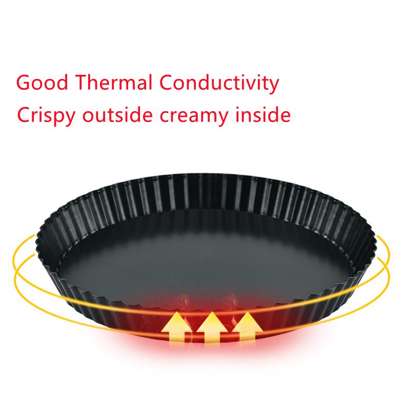 10/12cm Mini Pie Muffin Cupcake Pans Tart Quiche Flan Pan Molds Pie Pizza Pan Tray Cake Mold Non-Stick Removable Loose Bottom