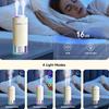1pc Portable Small Humidifier for Bedroom,Ambiance Lighting,Car Smart On/Off,Soundwave Technology Mini Personal Desk Air Humidifiers
