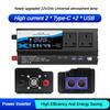 3000W/4000W/6000W Portable LED Display Car Inverter High-power Voltage Converter Household Charging Converter With Lights