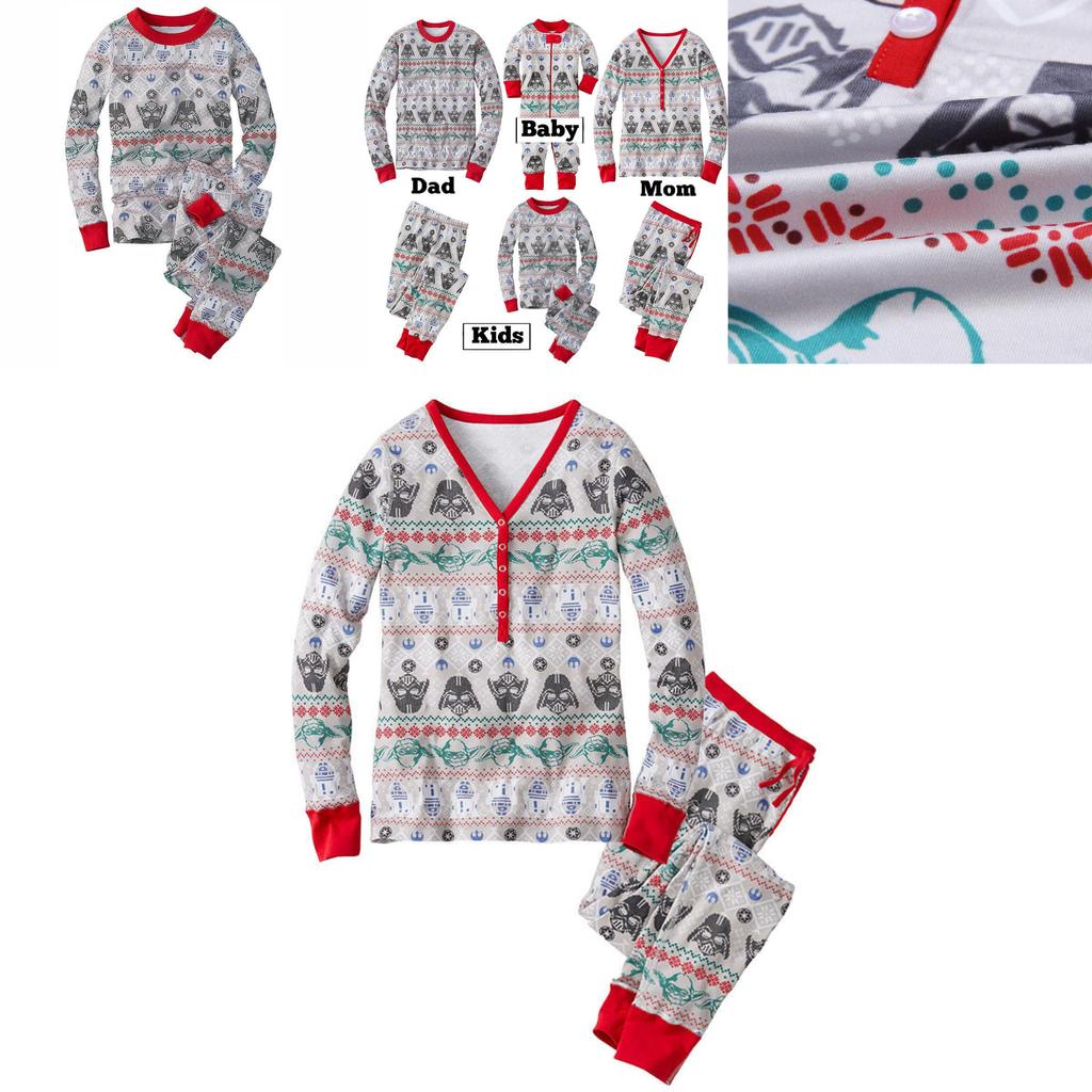 Star Wars Family Sleepwear Set With Soft Polyester Fabric For Kids And Adults
