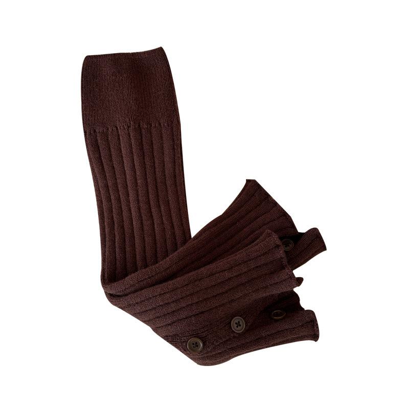 Stacked Socks Sock Cover Warm Thickened Leg Cover Show Leg Length Korean Draw Button Knitted Socks
