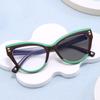 Women Fashion Color Changing Photochromic Reading Glasses Personalized Cat Eye Anti Blue Light Eyeglasses Decorative Sunglasses