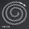 VEXXS Azuki Chain Necklace, 18K Gold Plated, 2/3/6mm Width, Unisex, 45cm, 50cm, 55cm, 60cm, 65cm