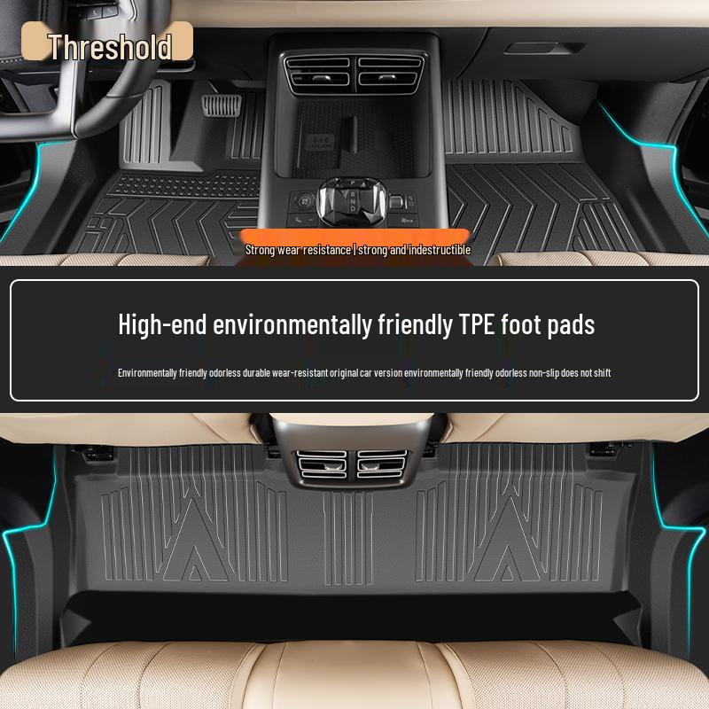 Full Coverage TPE Floor Mats for 26 BYD Song PRO Models - Custom Car Carpet Accessories