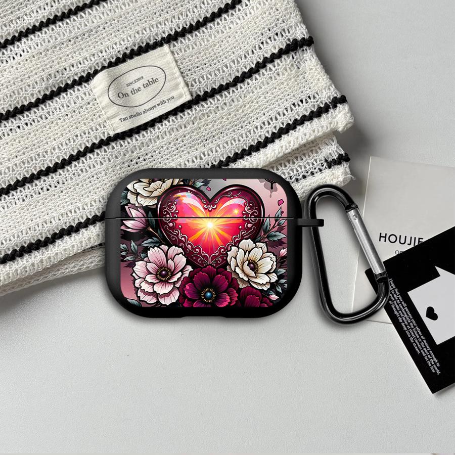 Pink Flowers Case For Airpods Pro3 Pro Pro2 2 3 4 1 Earphone Cases Cover