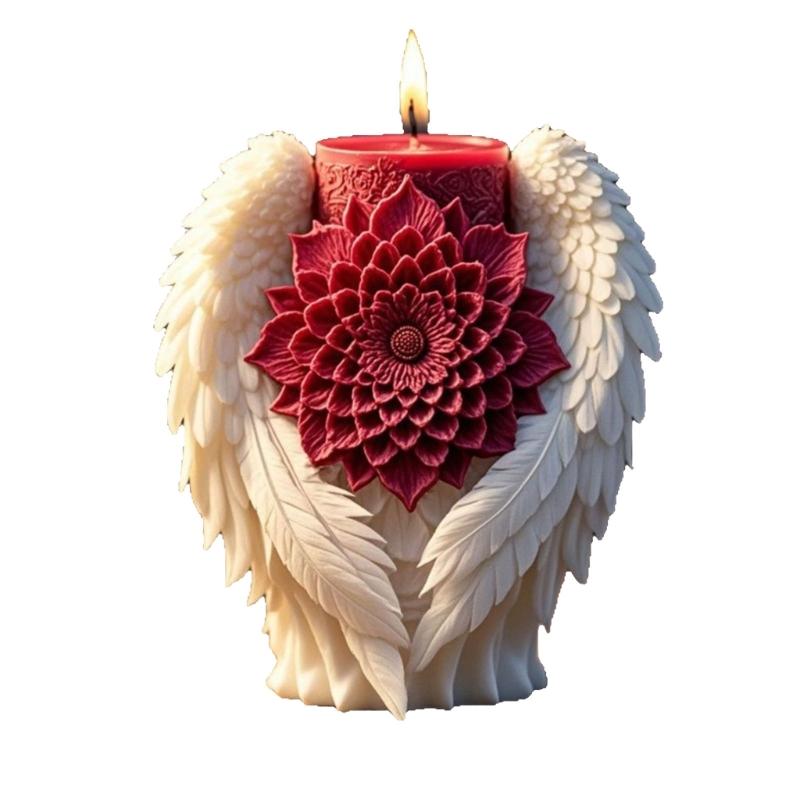 Silikonformen 3D Blume Flügel Kerzenformen Ornamentformen Epoxidharzformen Gipsformen zur Kerzenherstellung