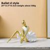 Simple and Creative Abstract Figure Ballet Resin Handicraft for Living Room Bookcase Decoration and Art Piece