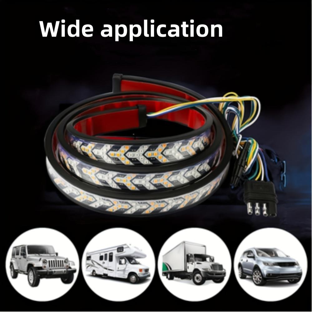 60 Zoll Heckklappen-Lichtleiste LED Heckklappenleiste Lauflicht Bremslicht Blinker Rückfahrlicht für Autos LKW SUVs