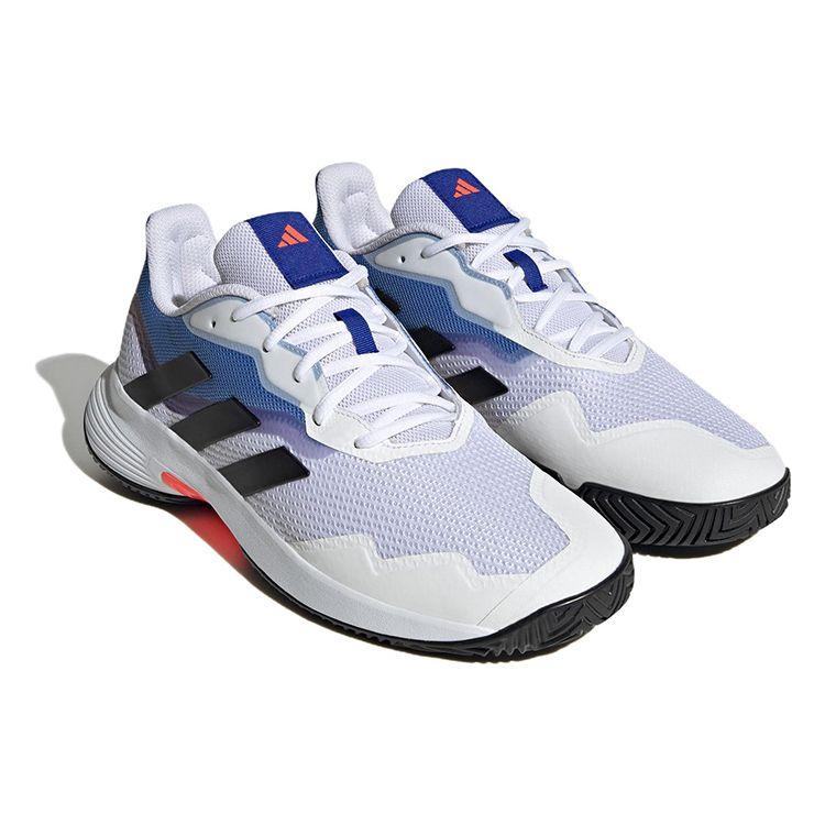 Adidas Courtjam Control Tennis Shoes Men Sneakers White Black Blue HQ8468