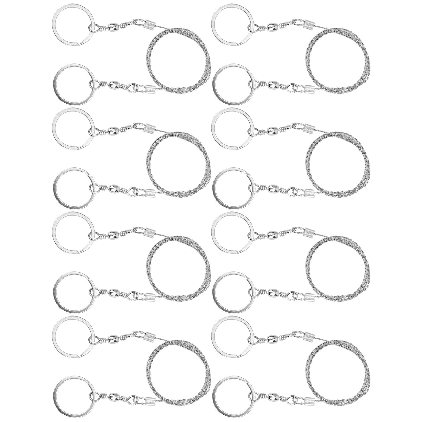 

8pcs Survival Wire Saw Camping Outdoor Stainless Steel Wire Saw Cable Chain Chainsaw