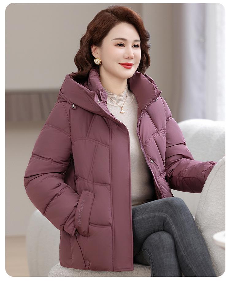 Women’s Short Detachable Hood Windproof Thicken Warm Winter Jacket