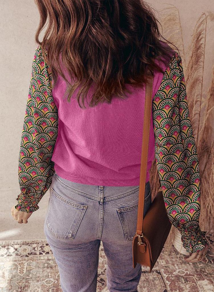 Autumn 2025 Women's Fashion Pullover: Multi-Color Ruffle Sleeve Round Neck Sweater