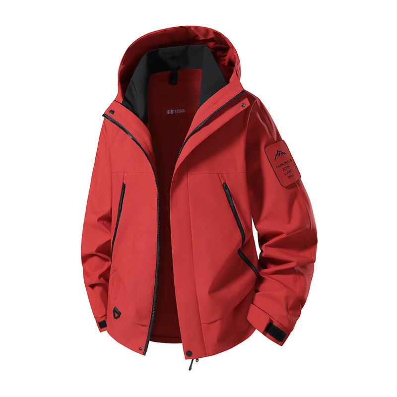 Mountain Windproof Waterproof Hooded Jacket for Outdoor Hiking and Climbing - Unisex