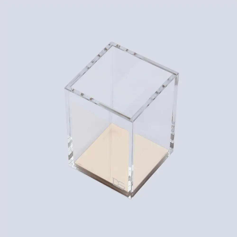 Akryl Pennhållare set - Genomskinlig Skrivbordsorganisatör för Studerandes Studiebord och Kontorsmaterialförvaring