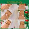 Julsnöflinga Hängande Armband Med Färgglada Kristaller För Helgpresent Presentuppsättning