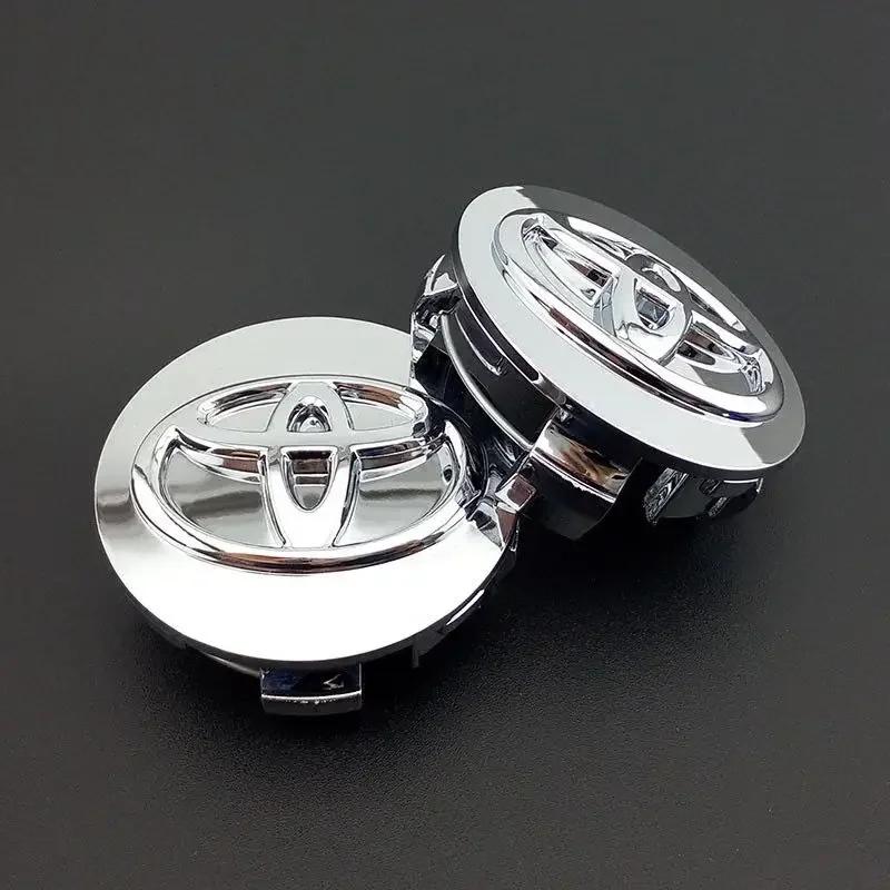 2026 New For Toyota 4Pieces 57mm 62mm Wheel Hub Center Caps for Toyota Corolla RAV4 Camry Yaris C-HR Prius Crown Highlander Car