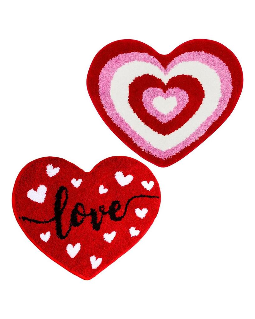 Walentynkowy dywanik łazienkowy Antypoślizgowa mata do kąpieli w kształcie serca Miękka zmywalna mata prysznicowa w kształcie miłości Dekoracja łazienki