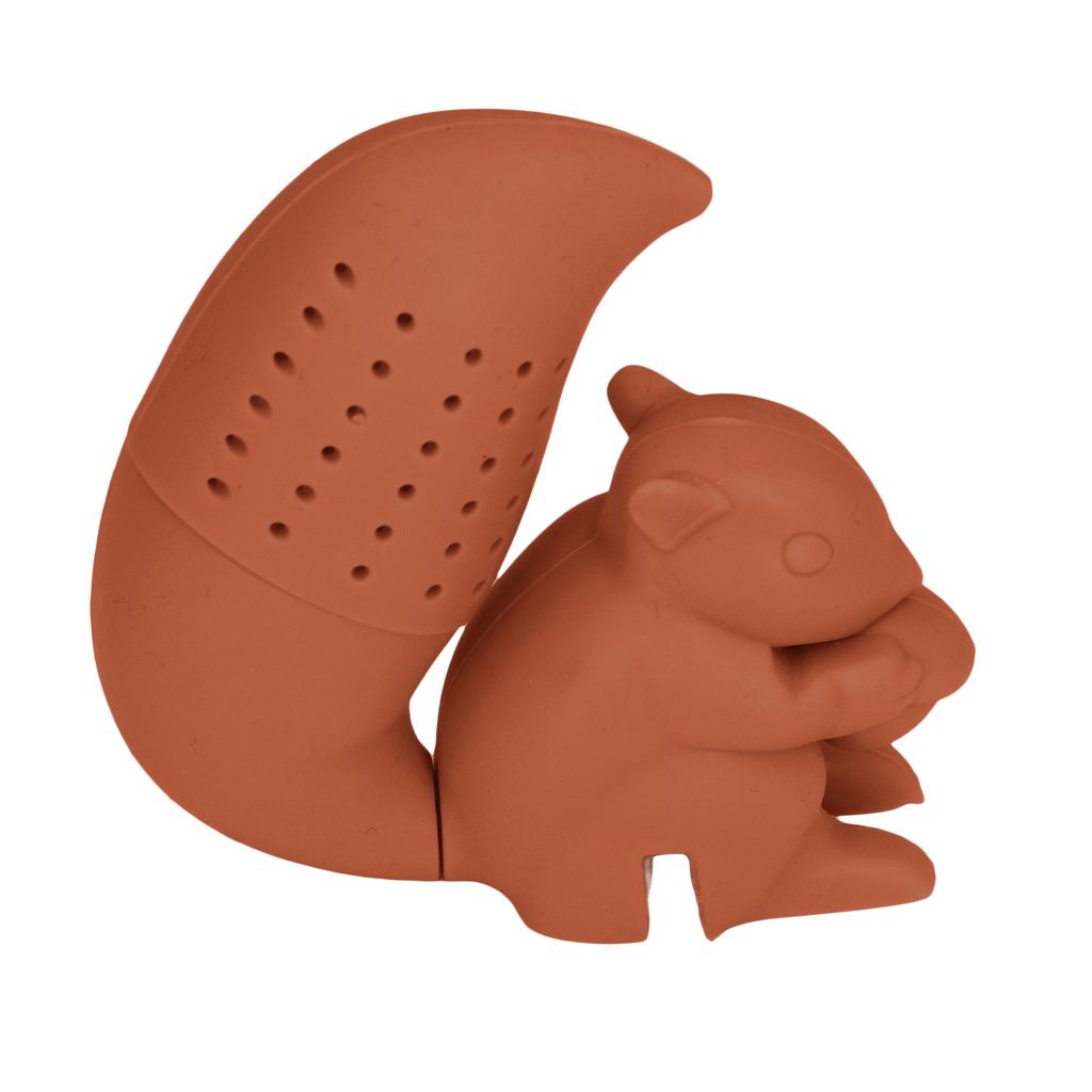 Food Grade Silicone Squirrel Shape Tea Strainer Cute Squirrel Shaped Tea Infuser Filter Coffee